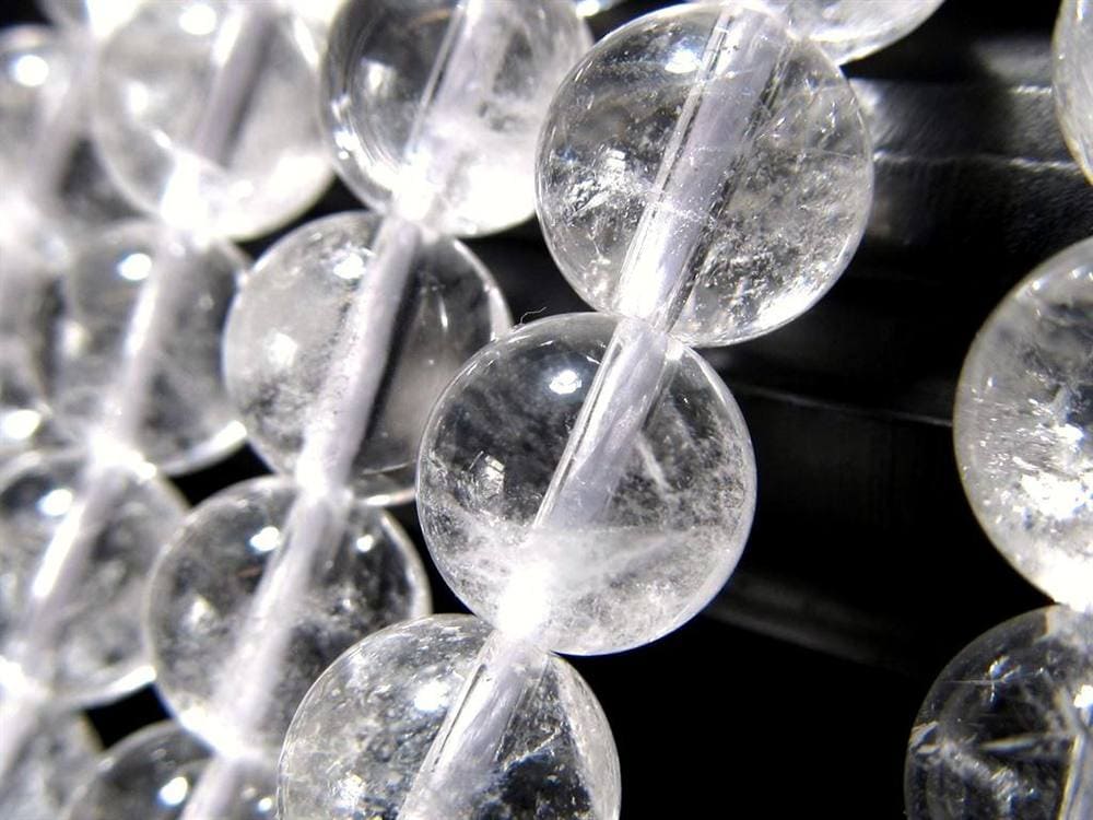 サインジ ヒマラヤ 水晶 クォーツ クリスタル 本水晶 ビーズ連 連材