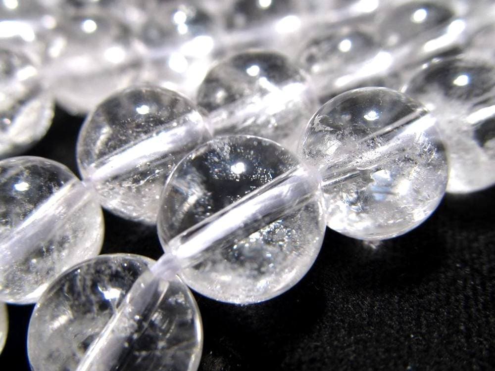 サインジ ヒマラヤ 水晶 クォーツ クリスタル 本水晶 ビーズ連 連材