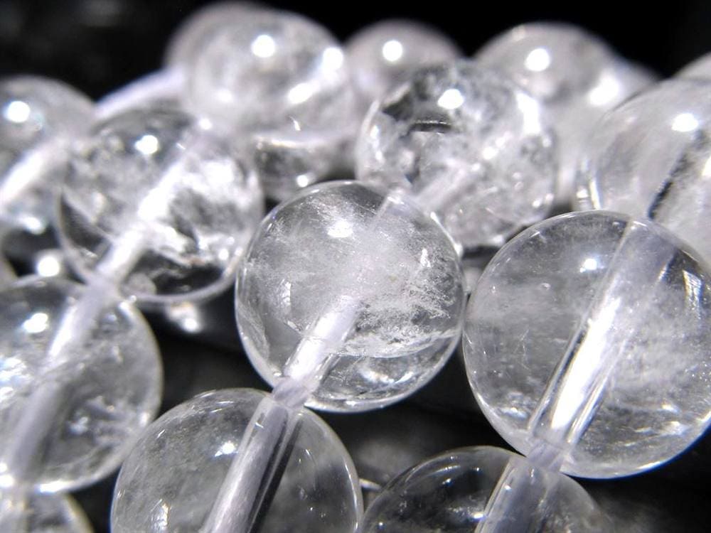サインジ ヒマラヤ 水晶 クォーツ クリスタル 本水晶 ビーズ連 連材