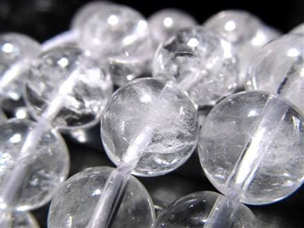 サインジ ヒマラヤ 水晶 クォーツ クリスタル 本水晶 ビーズ連 連材