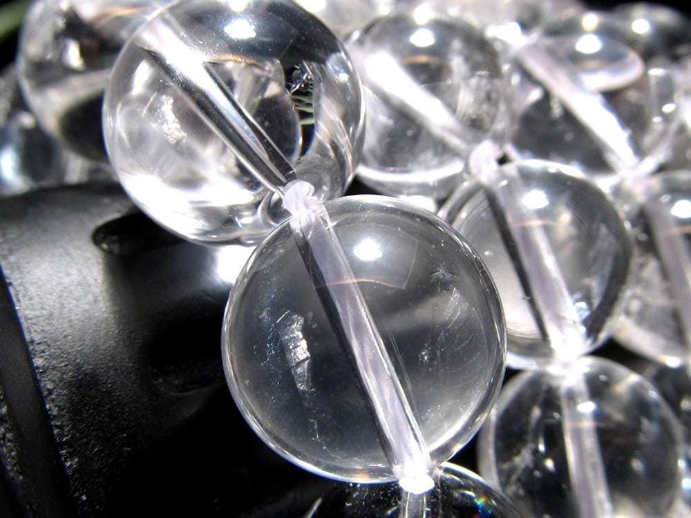 サインジ ヒマラヤ 水晶 クォーツ クリスタル 本水晶 ビーズ連 連材