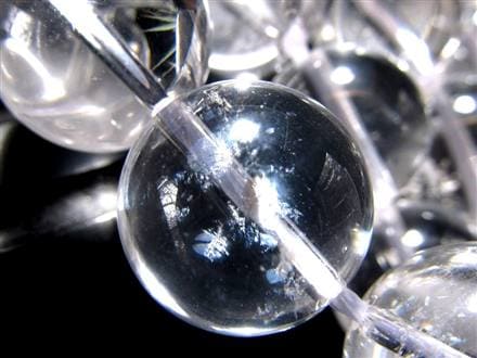 サインジ ヒマラヤ 水晶 クォーツ クリスタル 本水晶 ビーズ連 連材