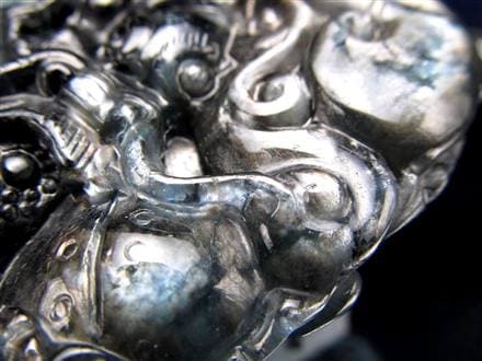 シルバーシーン ベリル 龍神 彫刻 タンブル