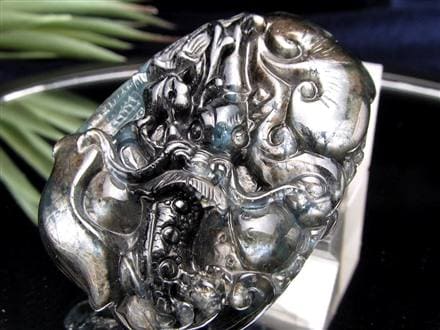 シルバーシーン ベリル 龍神 彫刻 タンブル