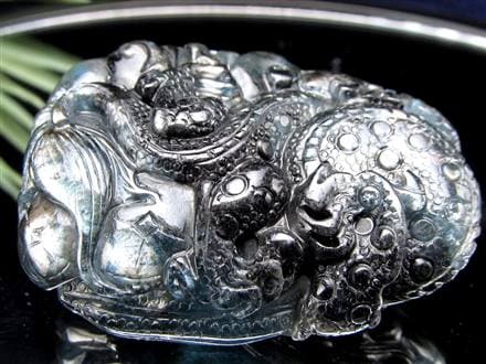 シルバーシーン ベリル 龍神 彫刻 タンブル