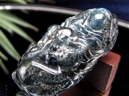 シルバーシーン ベリル 龍神 彫刻 タンブル