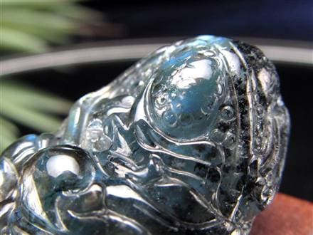 シルバーシーン ベリル 龍神 彫刻 タンブル