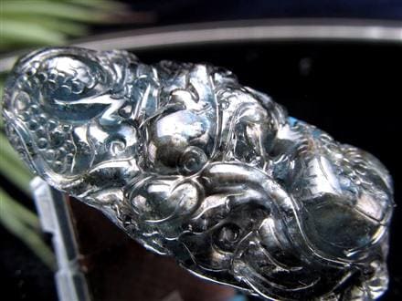 シルバーシーン ベリル 龍神 彫刻 タンブル