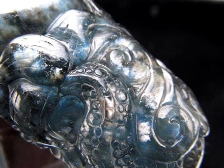 シルバーシーン ベリル 龍神 彫刻 タンブル