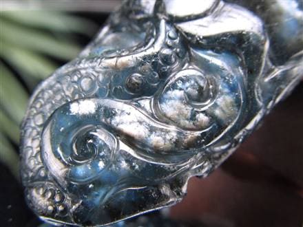 シルバーシーン ベリル 龍神 彫刻 タンブル