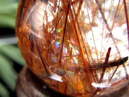 タイガールチルクォーツ 丸玉 スフィア ルチルレイテッドクォーツ ルチル