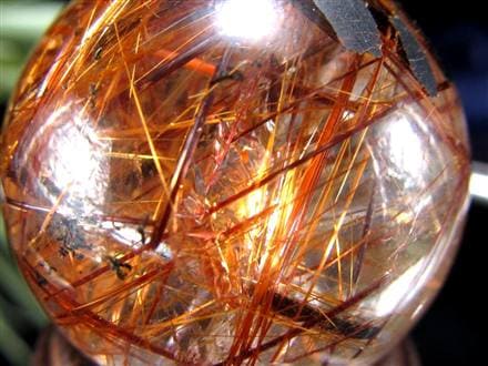 タイガールチルクォーツ 丸玉 スフィア ルチルレイテッドクォーツ ルチル