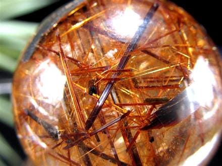 タイガールチルクォーツ 丸玉 スフィア ルチルレイテッドクォーツ ルチル