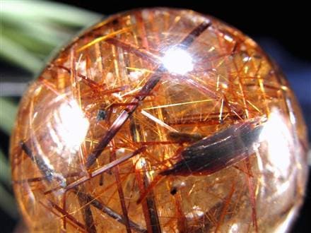 タイガールチルクォーツ 丸玉 スフィア ルチルレイテッドクォーツ ルチル