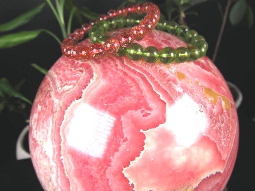 インカローズ 丸玉 スフィア ロードクロサイト 天然石