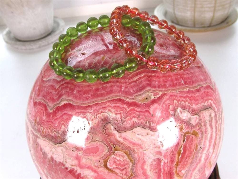 インカローズ 丸玉 スフィア ロードクロサイト 天然石