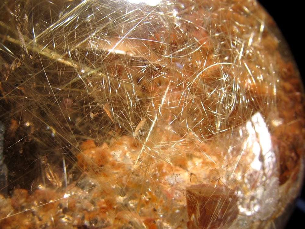 ゴールドルチルクォーツ 丸玉 スフィア 金針水晶 ルチル