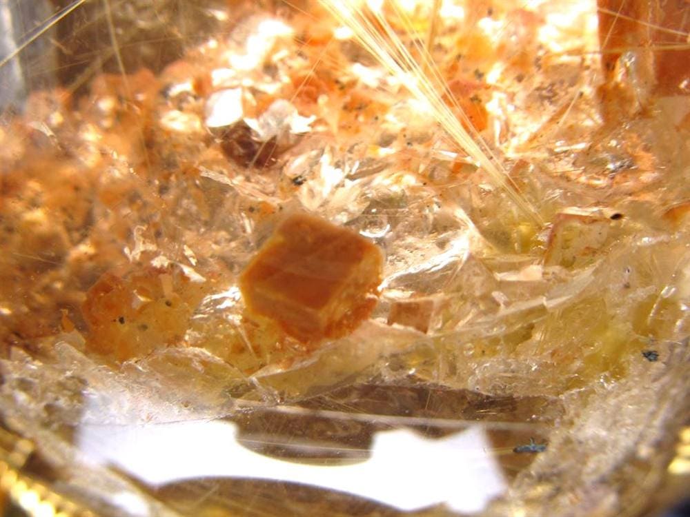 ゴールドルチルクォーツ 丸玉 スフィア 金針水晶 ルチル