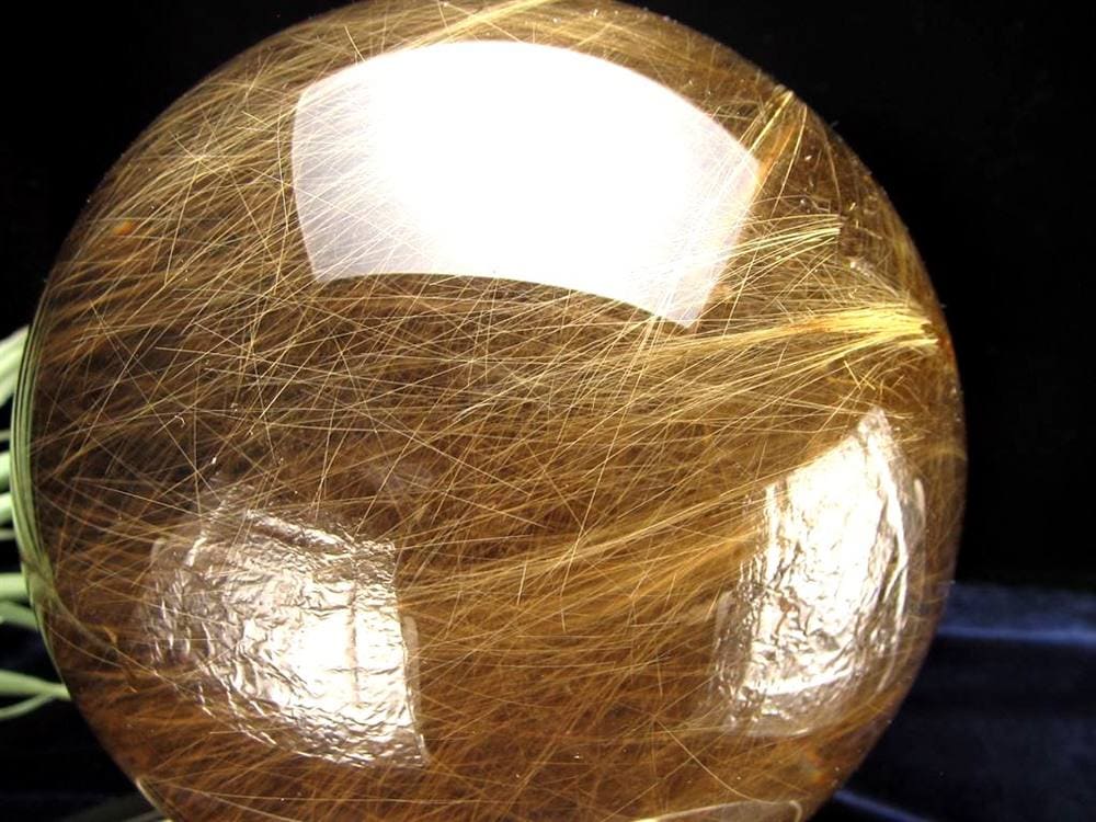 ゴールドルチルクォーツ 丸玉 スフィア 金針水晶 ルチル