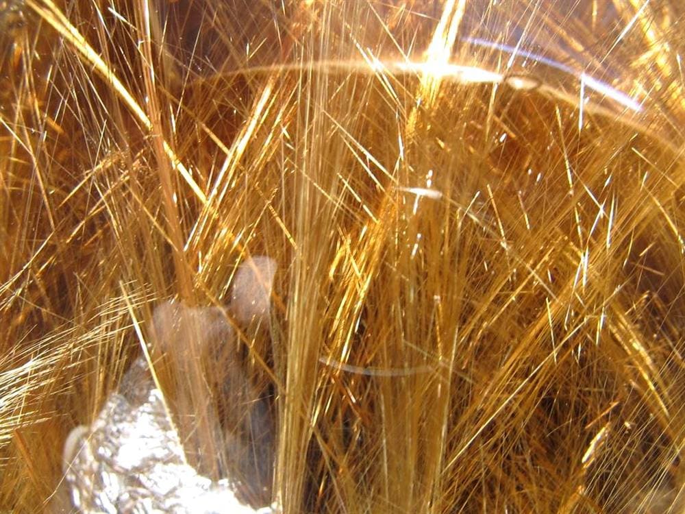 ゴールドルチルクォーツ 丸玉 スフィア 金針水晶 ルチル