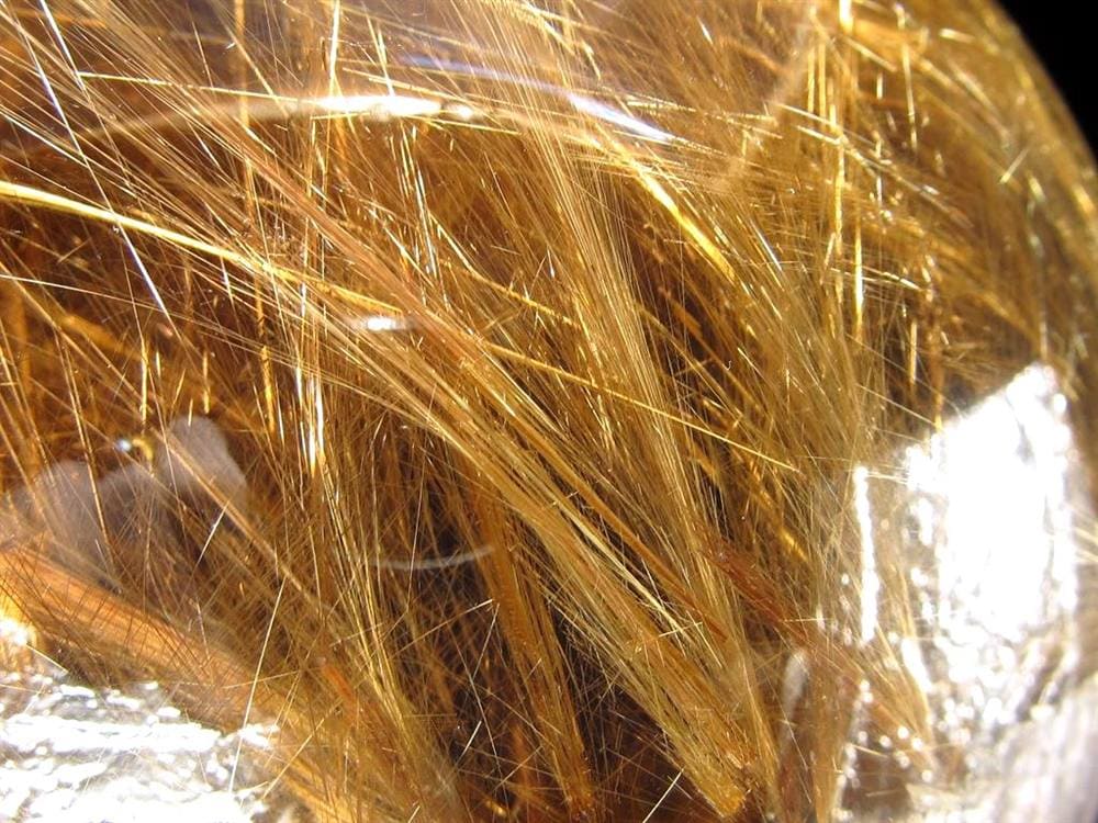 ゴールドルチルクォーツ 丸玉 スフィア 金針水晶 ルチル