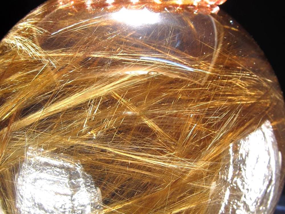 ゴールドルチルクォーツ 丸玉 スフィア 金針水晶 ルチル