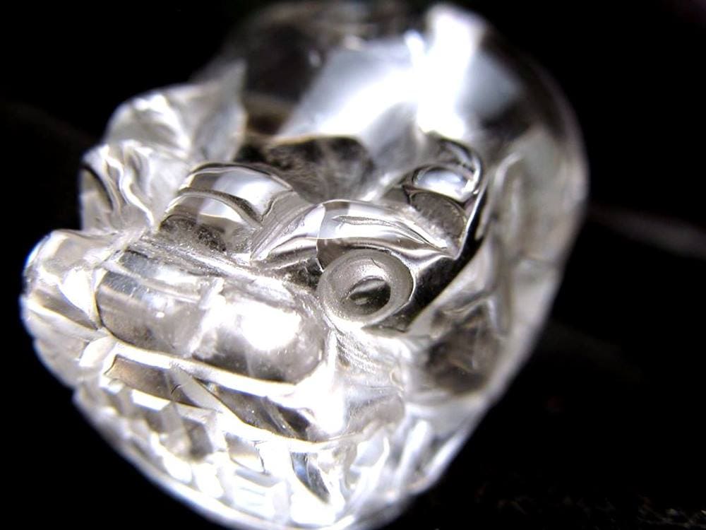 貔貅 ヒキュウ 水晶 財運 彫刻置物