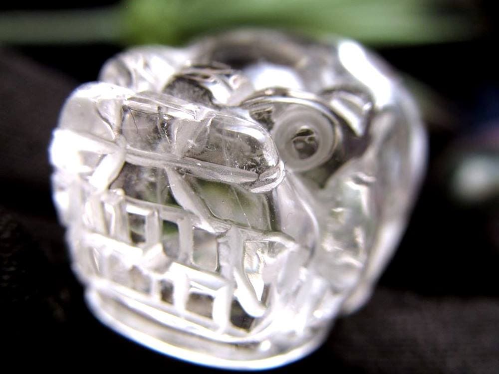 貔貅 ヒキュウ 水晶 財運 彫刻置物
