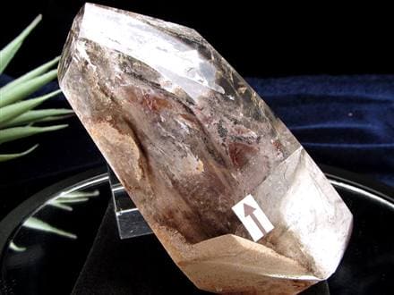 水入り水晶 エレスチャル 原石 置物 エンハイドクォーツ