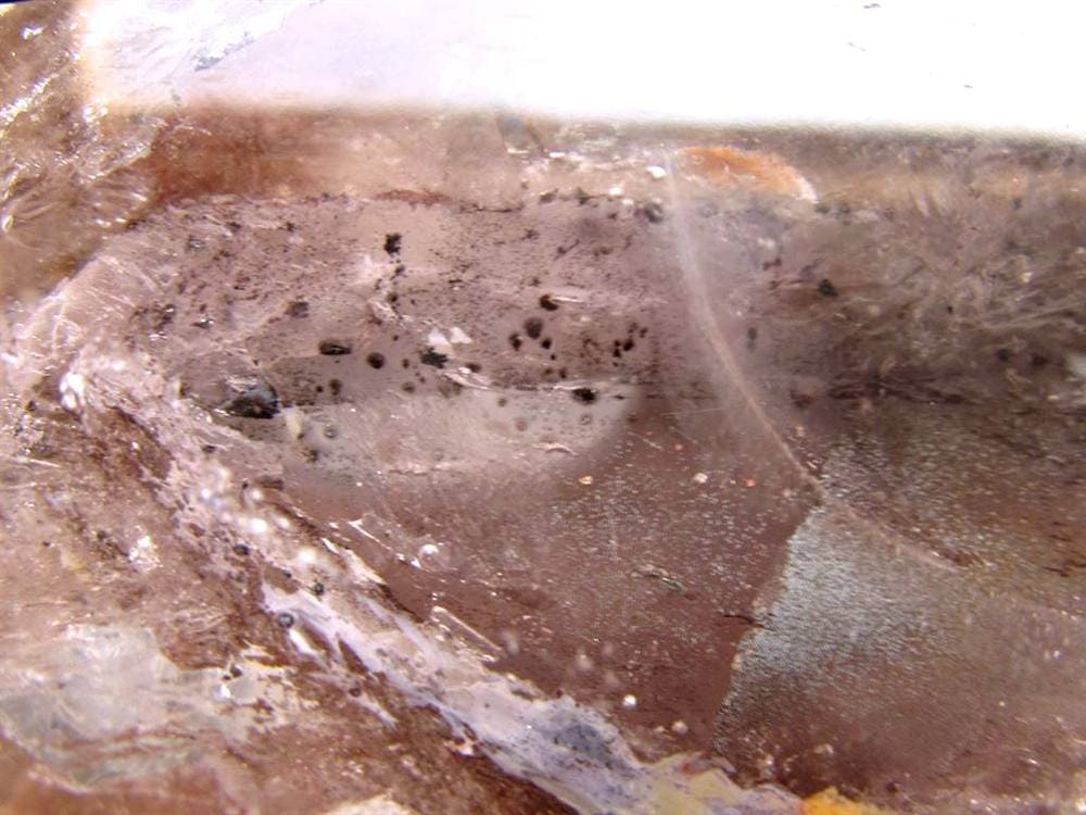 水入り水晶 エレスチャル 原石 置物 エンハイドクォーツ