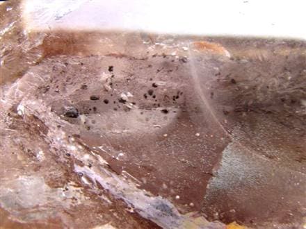 水入り水晶 エレスチャル 原石 置物 エンハイドクォーツ