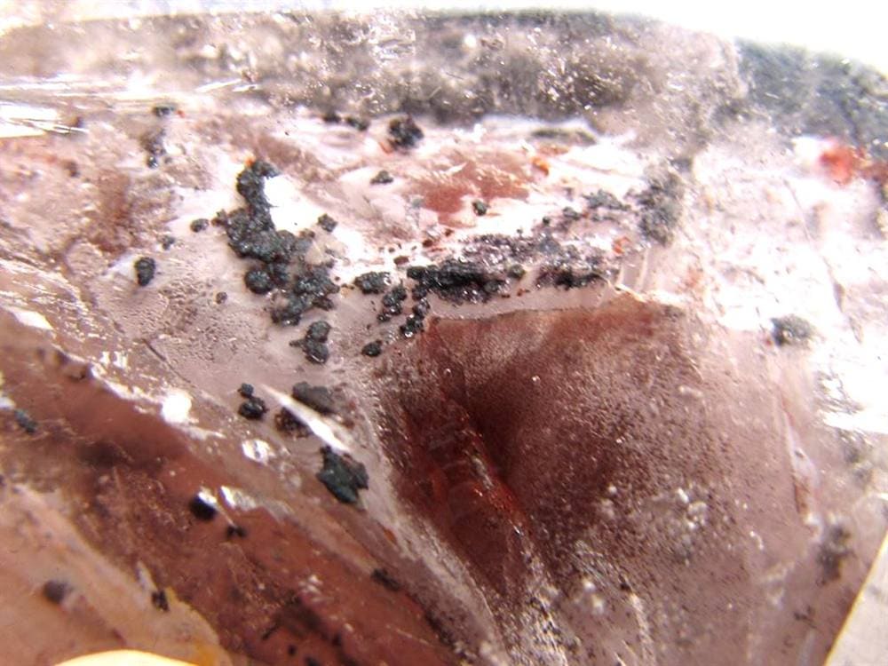 水入り水晶 エレスチャル 原石 置物 エンハイドクォーツ