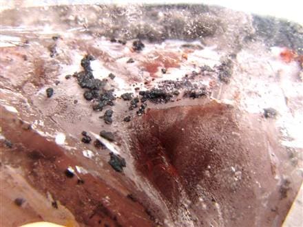 水入り水晶 エレスチャル 原石 置物 エンハイドクォーツ