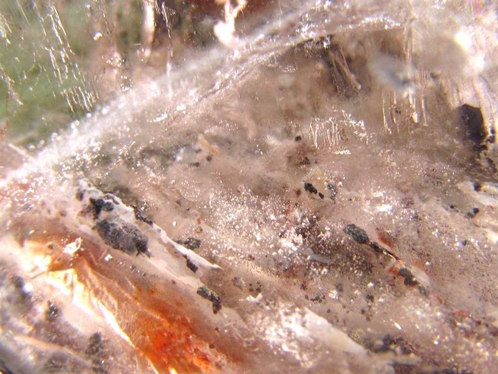 水入り水晶 エレスチャル 原石 置物 エンハイドクォーツ