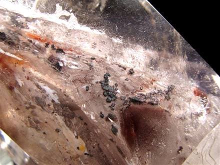 水入り水晶 エレスチャル 原石 置物 エンハイドクォーツ