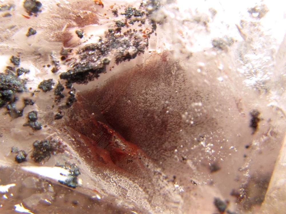 水入り水晶 エレスチャル 原石 置物 エンハイドクォーツ