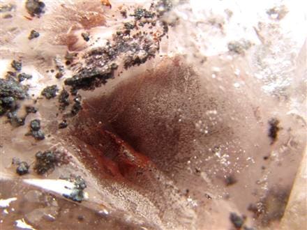 水入り水晶 エレスチャル 原石 置物 エンハイドクォーツ