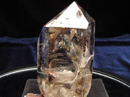 水入り水晶 エレスチャル 原石 置物 エンハイドクォーツ