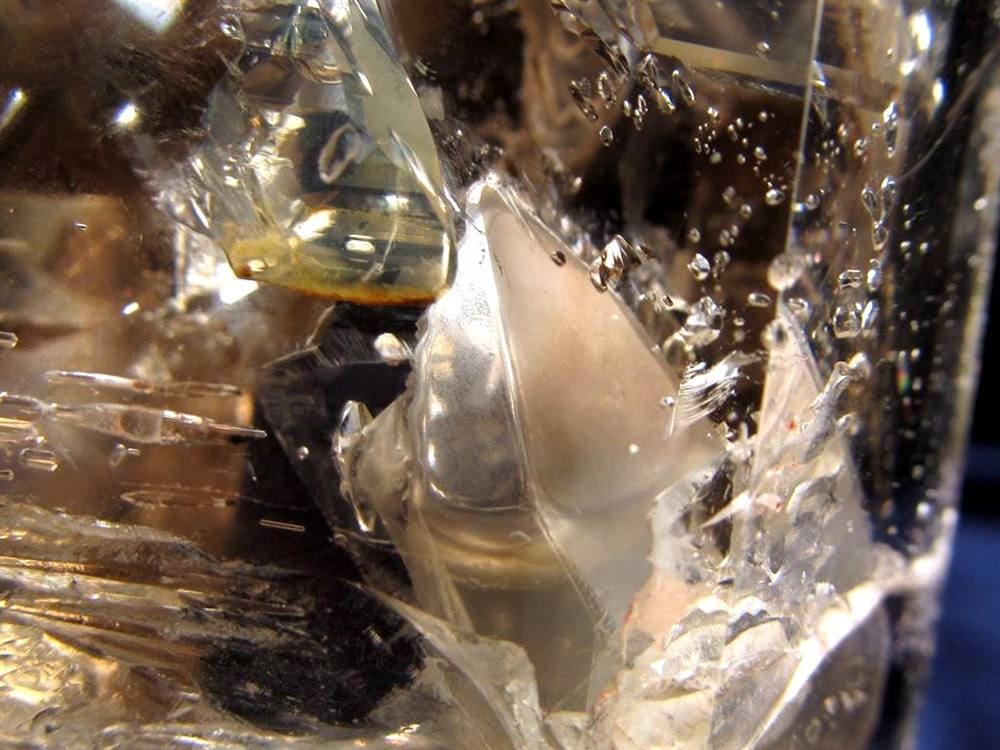 水入り水晶 エレスチャル 原石 置物 エンハイドクォーツ