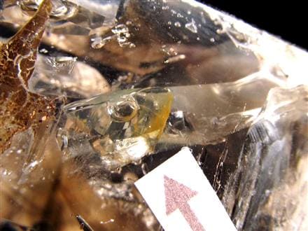 水入り水晶 エレスチャル 原石 置物 エンハイドクォーツ