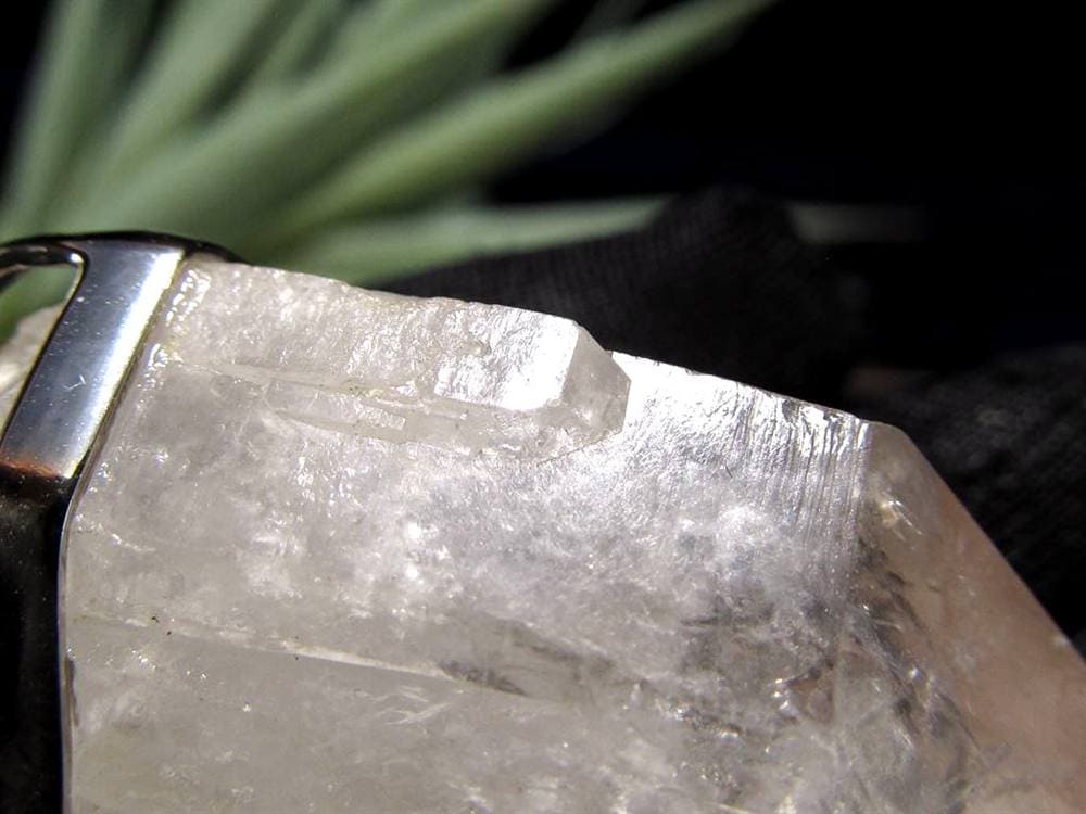 水入り水晶 ペンダントトップ 水晶ポイント アクセサリー エンハイドラスクォーツ