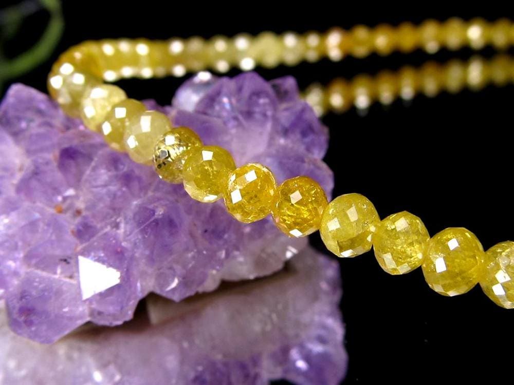 イエローダイヤモンド ダイアモンド 金剛石 原石 ブレスレット
