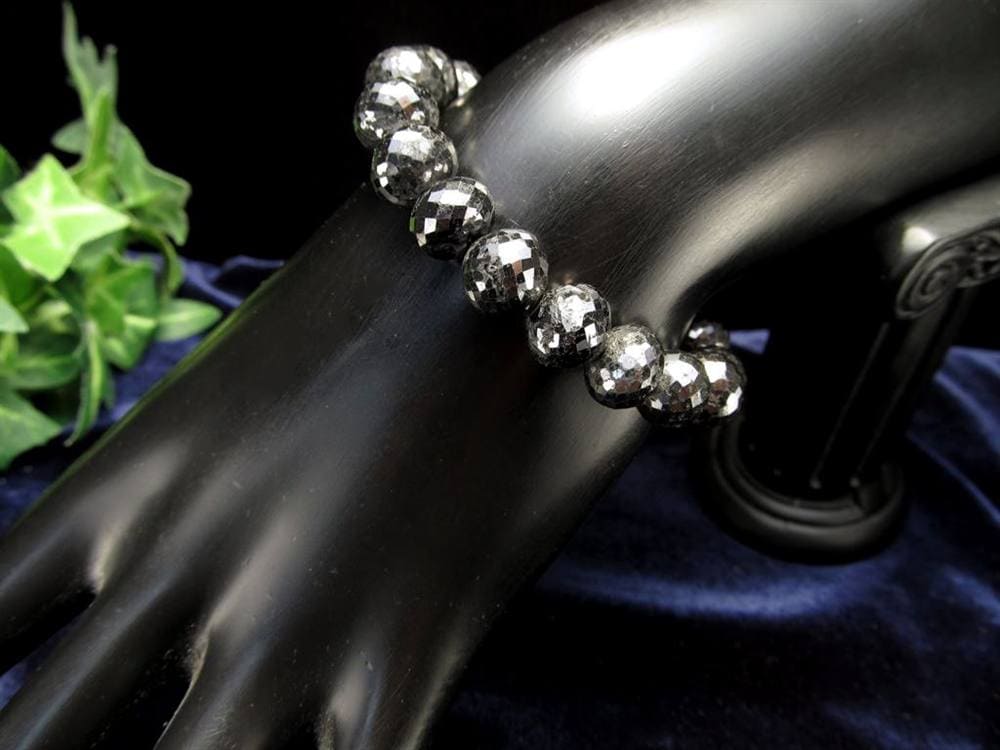 ダイヤモンド ブラックダイヤモンド 宝石 誕生石 ブレスレット