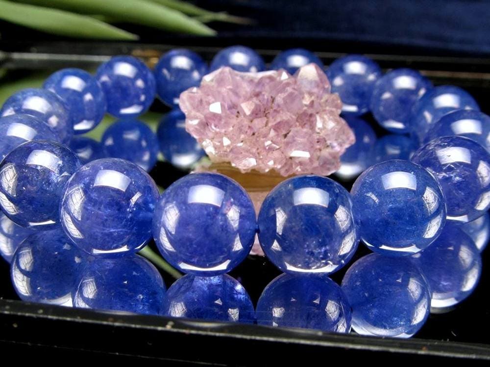 タンザナイト ブレスレット 誕生石 ブルーゾイサイト 宝石