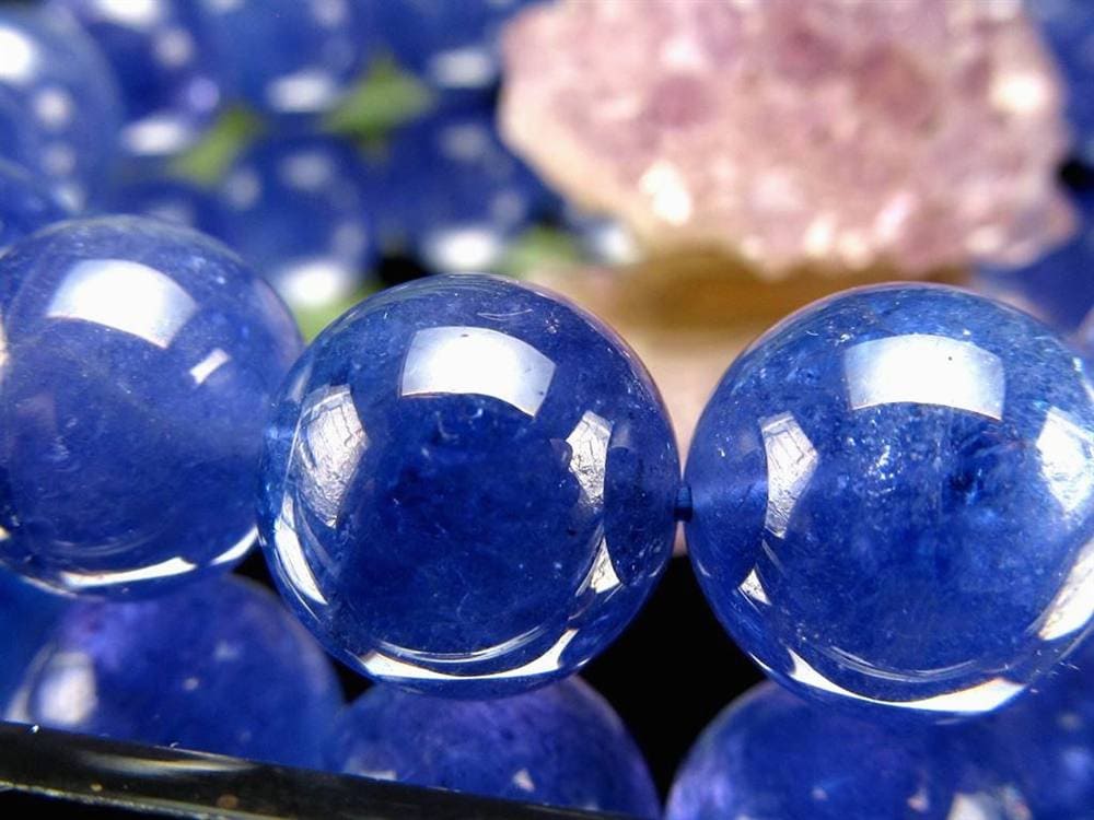 タンザナイト ブレスレット 誕生石 ブルーゾイサイト 宝石