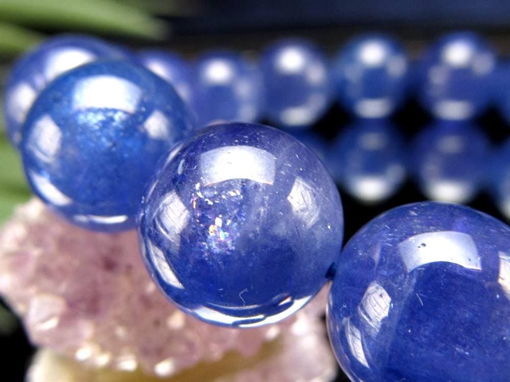 タンザナイト ブレスレット 誕生石 ブルーゾイサイト 宝石