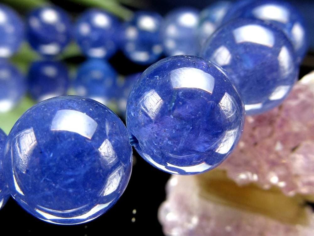 タンザナイト ブレスレット 誕生石 ブルーゾイサイト 宝石