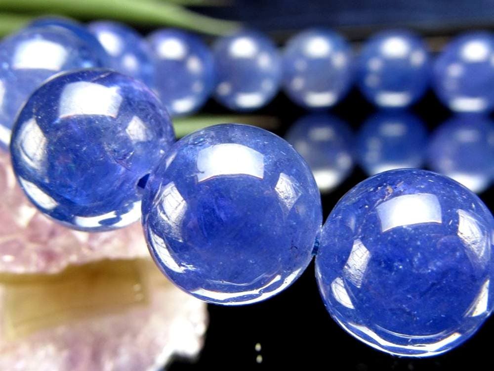 タンザナイト ブレスレット 誕生石 ブルーゾイサイト 宝石