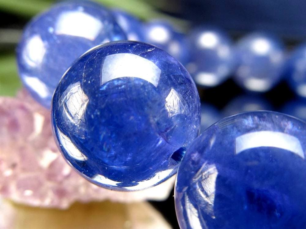 タンザナイト ブレスレット 誕生石 ブルーゾイサイト 宝石