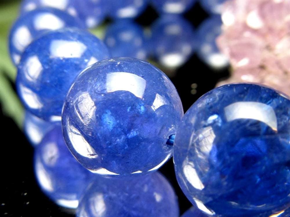 タンザナイト ブレスレット 誕生石 ブルーゾイサイト 宝石